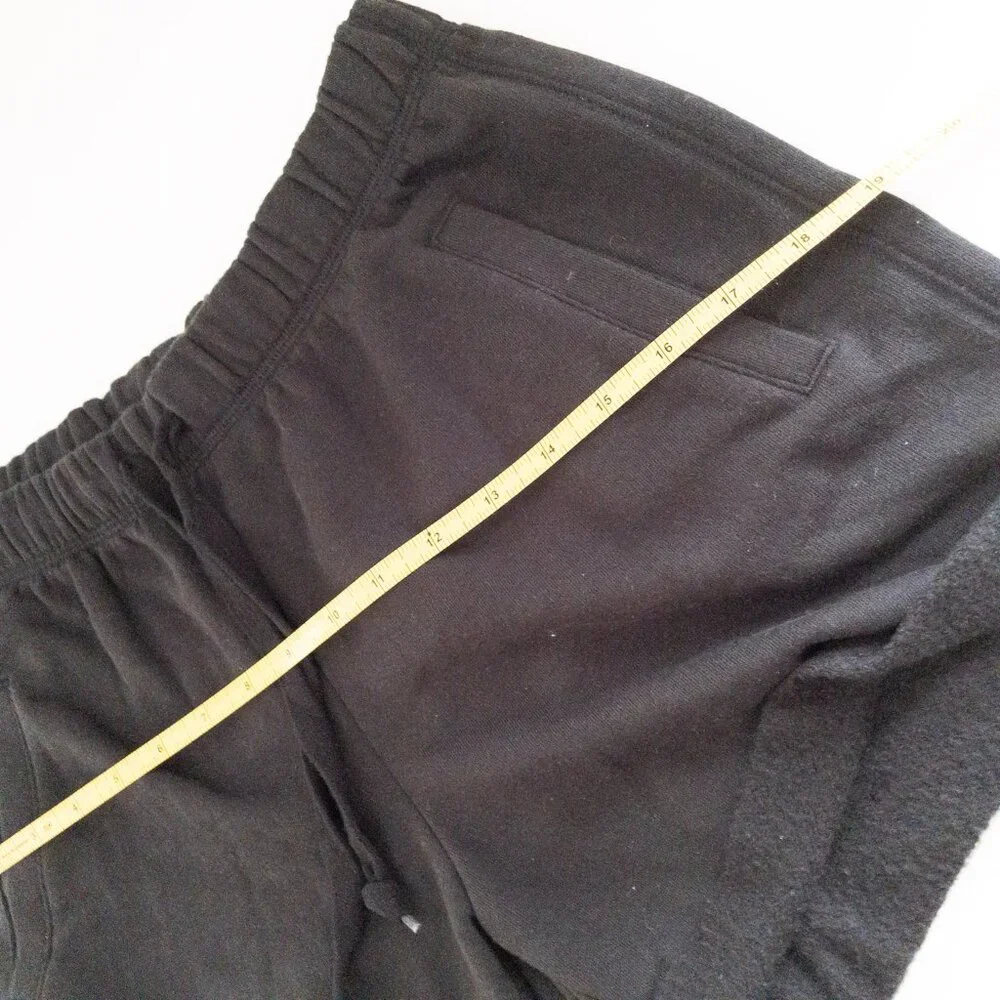 Victorias Secret Pink Black Fleece Shorts With White Logo Elastic Waistband S - Picture 2 of 12